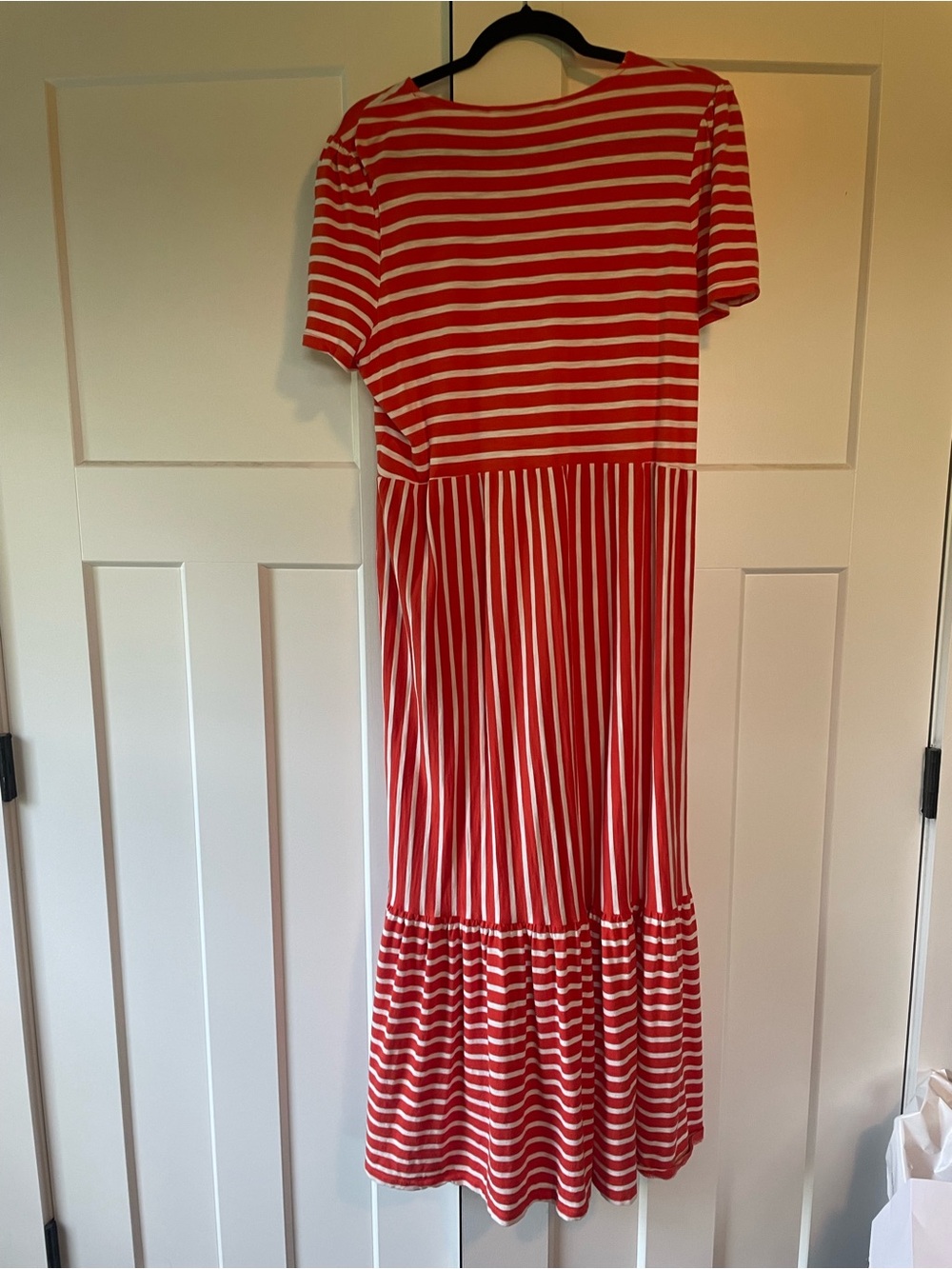 Boden Orange and White Striped Maxi Dress - Picture 4 of 4